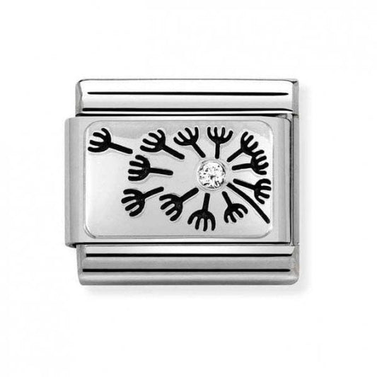 Silver Dandelion Charm