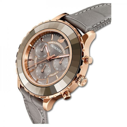 Octea Lux Chrono Watch, Leather strap