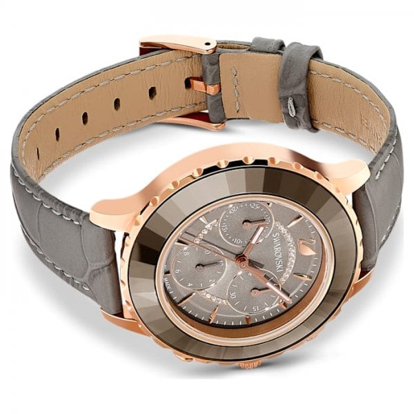 Octea Lux Chrono Watch, Leather strap