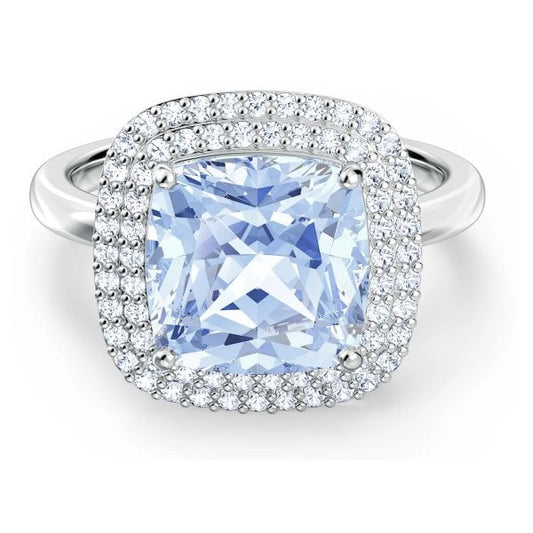 Angelic Ring, Blue, Rhodium plated - SIZE 58