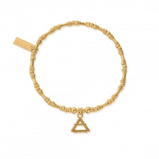 Gold Noodle Bead Air Bracelet