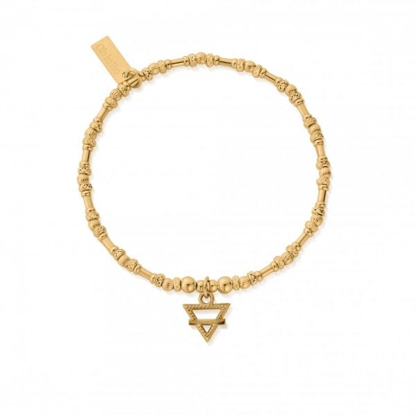 Gold Noodle Bead Earth Bracelet