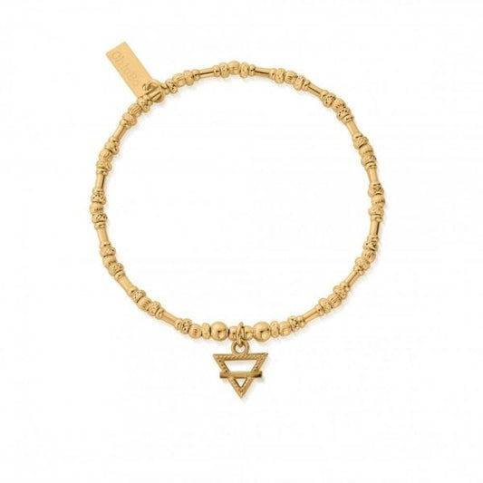 Gold Noodle Bead Earth Bracelet