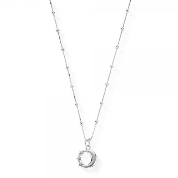 Necklace with Moon and Stars Pendant