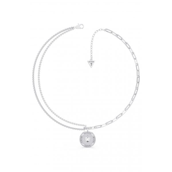 From Guess With Love Silver Necklace