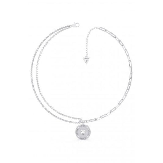 From Guess With Love Silver Necklace