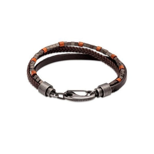 Black/Brown Leather Bracelet