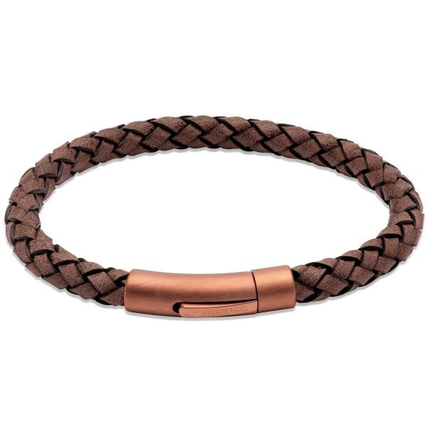 Moro Leather Bracelet - Matte Brown
