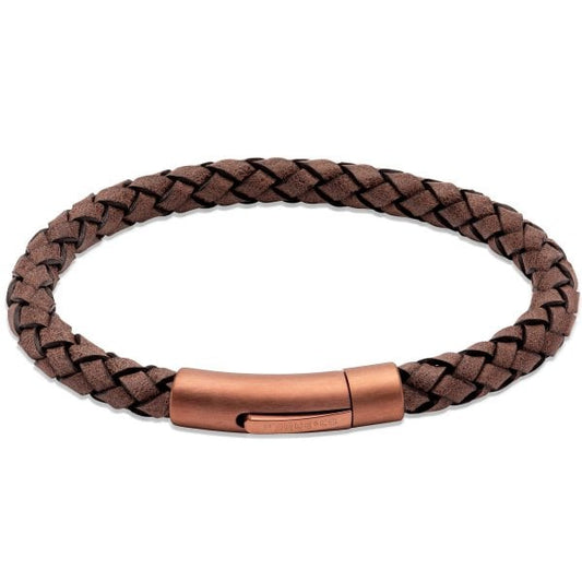 Moro Leather Bracelet - Matte Brown