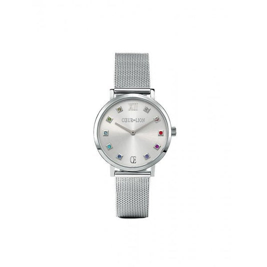 ladies steel watches, multicolourstones