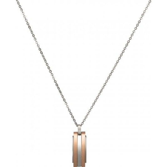 Rose Gold Stainless Steel Ingot Necklace