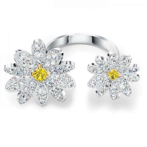 Eternal Flower Open Ring, Yellow, Mixed metal S60