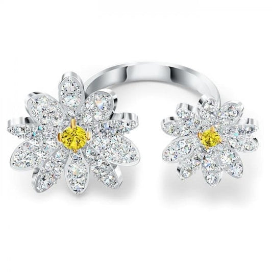 Eternal Flower Open Ring, Yellow, Mixed metal S60