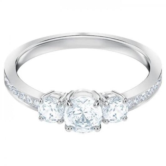 ATTRACT TRILOGY RING RND CZWH S58