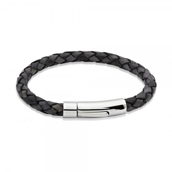 Leather Bracelet Black 21cm