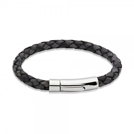 Leather Bracelet Black 21cm