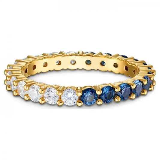 Vittore Half XL Ring, Blue, Gold-tone plated S52