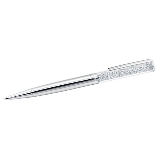 Crystalline ballpoint pen, Silver Tone, Chrome