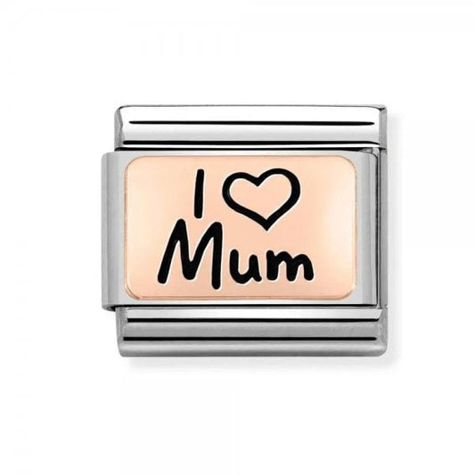 Classic Composable Limited Edition Rose Gold I Heart Mum Charm