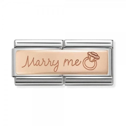 Rose Gold Marry Me Double Charm