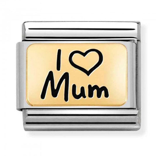 Gold I Love Mum Charm