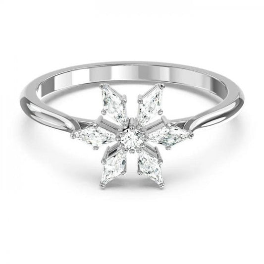 Magic Ring, White, Rhodium plated SIZE 50