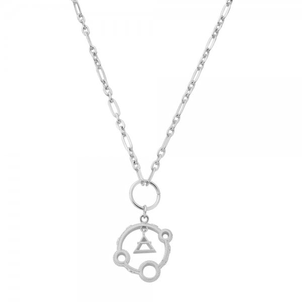 Sterling Silver Air Pendant Necklace