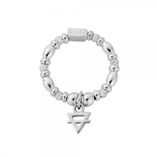 Sterling Silver Mini Earth Ring M