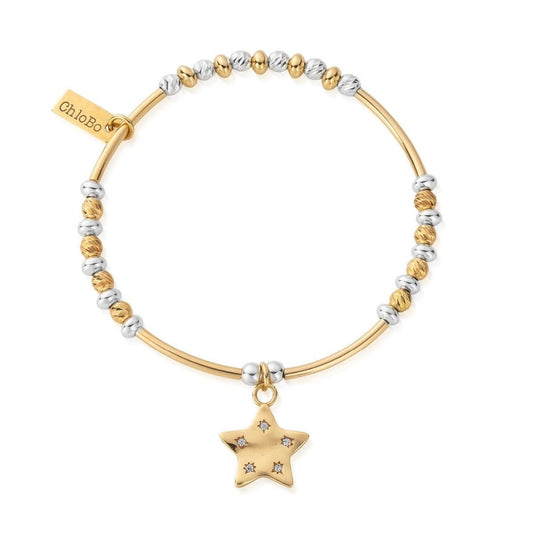 Gold & Silver Sparkle Star Bracelet