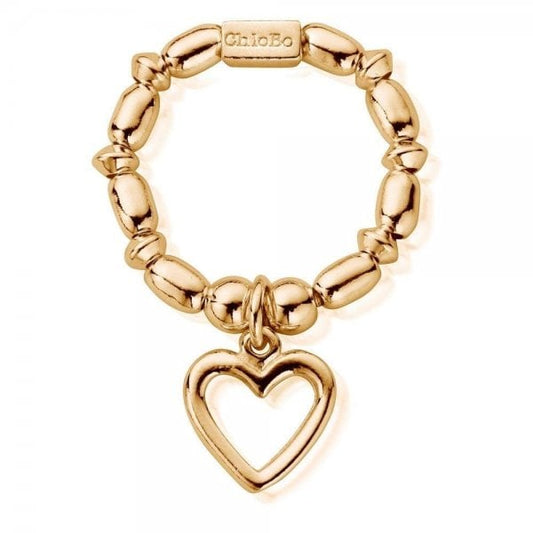 Mini Rice Open Heart Ring