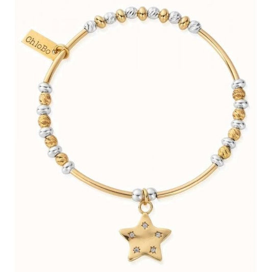 Gold & Silver Sparkle Star Bracelet