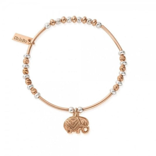 Rose And Silver Decorated Elephant