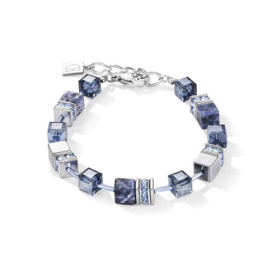 Ladies Geocube Blue Bracelet
