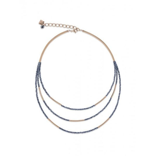 Ladies Anthracite Waterfall Necklace