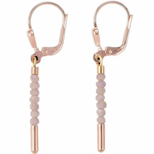 Ladies Rose Gold Plated Waterfall Earrings