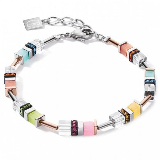 ladies geocube multicolour pastel bracelet