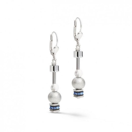 ladies pearls and cubes earrings