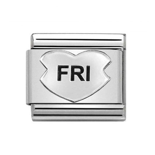Silver Fri (Best Friends) Heart Charm