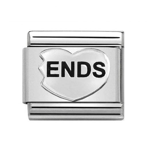 Silver Ends (Best Friends) Heart Charm