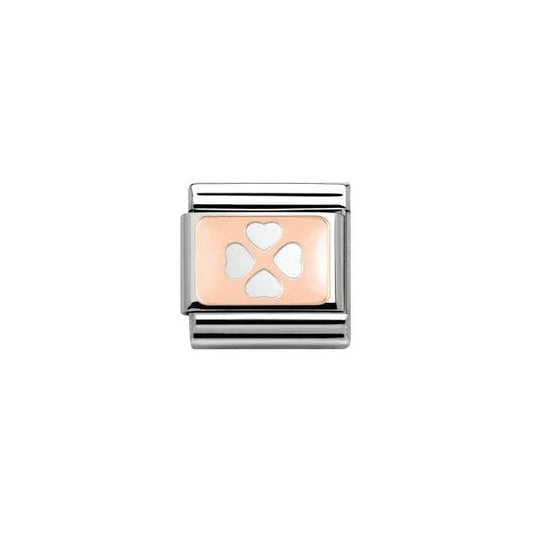 Rose Gold Four Leaf Clover Charm