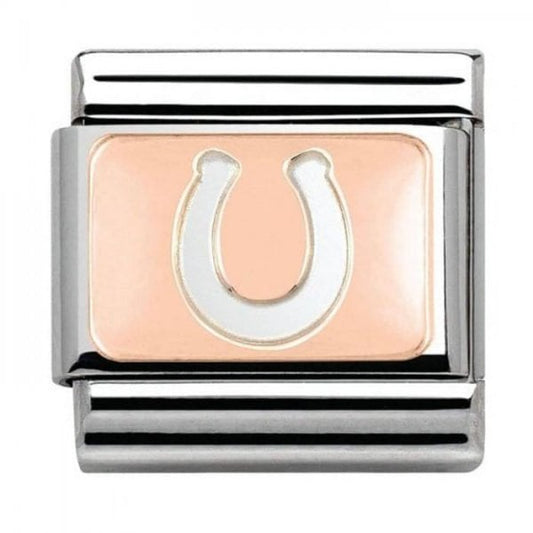 Rose Gold Horse Shoe Charm