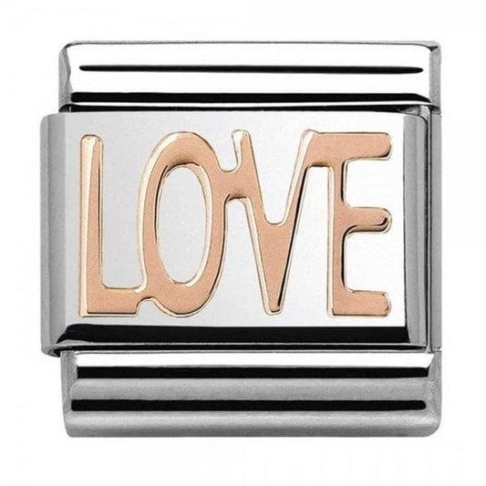 Classic Rose Gold LOVE Writing Charm