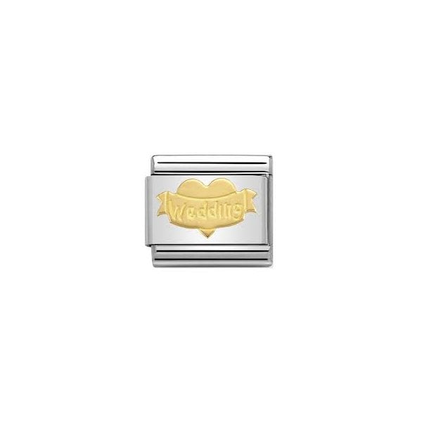 Gold Heart Wedding Charm