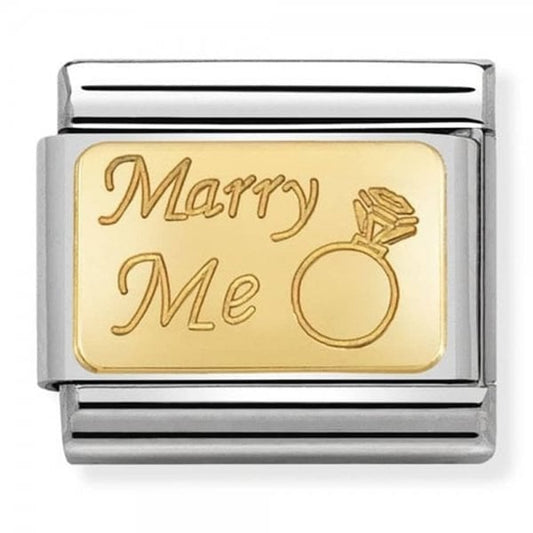 Gold Marry Me Charm