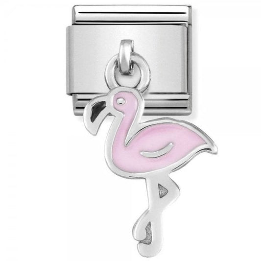 Silver Flamingo Charm