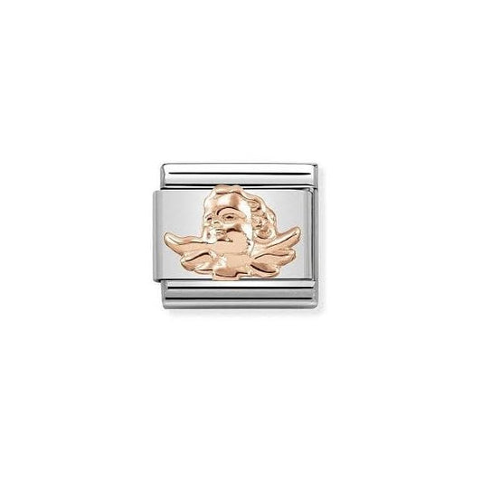 Classic Rose Gold Guardian Angel Charm