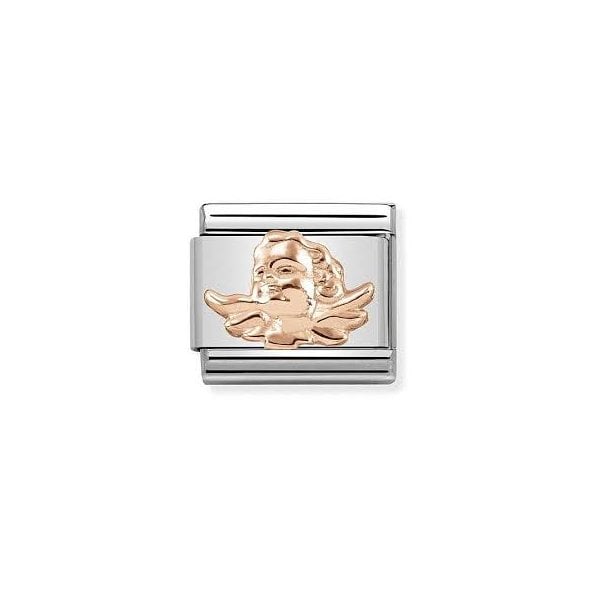 Classic Rose Gold Guardian Angel Charm