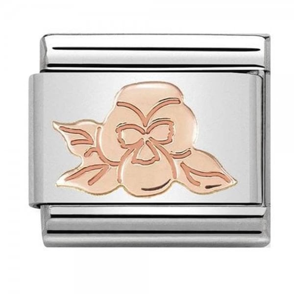 Composable Classic Link Violet Symbol Rose Gold Charm