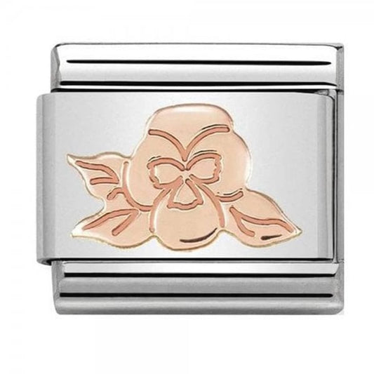 Composable Classic Link Violet Symbol Rose Gold Charm