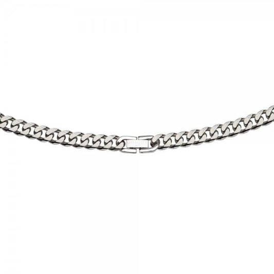 Gents Steel Necklace - Matte and Polished 50cm